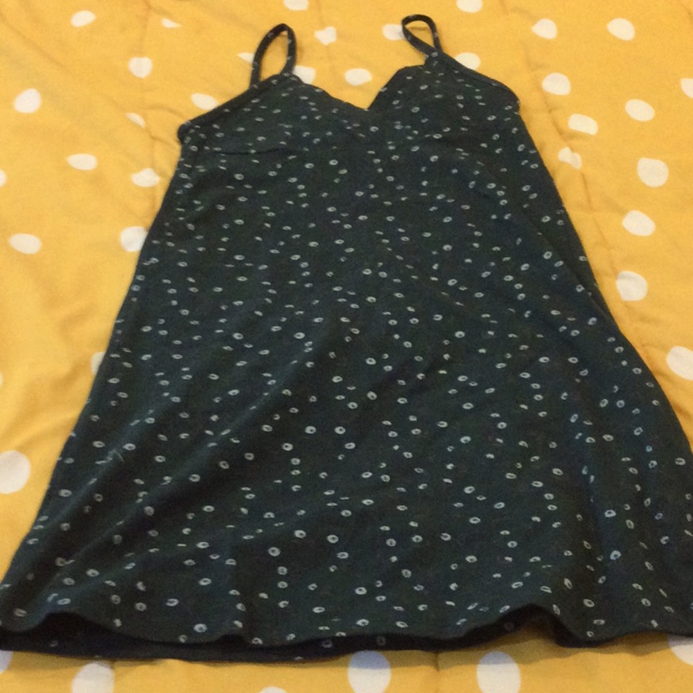 BRANDY MELVILLE Forest green floral mini dress